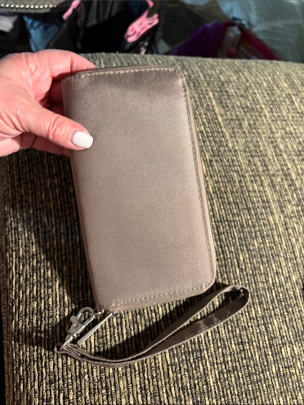 Travelon Taupe Wristlet Wallet - Picture 2 of 4